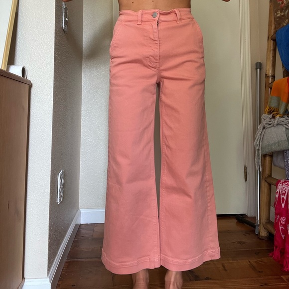 Everlane wide leg pink/orange pants - Picture 5 of 6